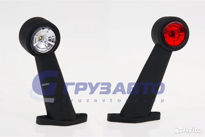 Фонарь габаритный LED рог косой длин FT009E