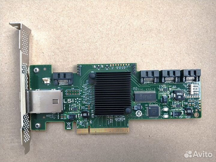 Raid контроллер lsi 9212-4i4e с кабелем 1 метр