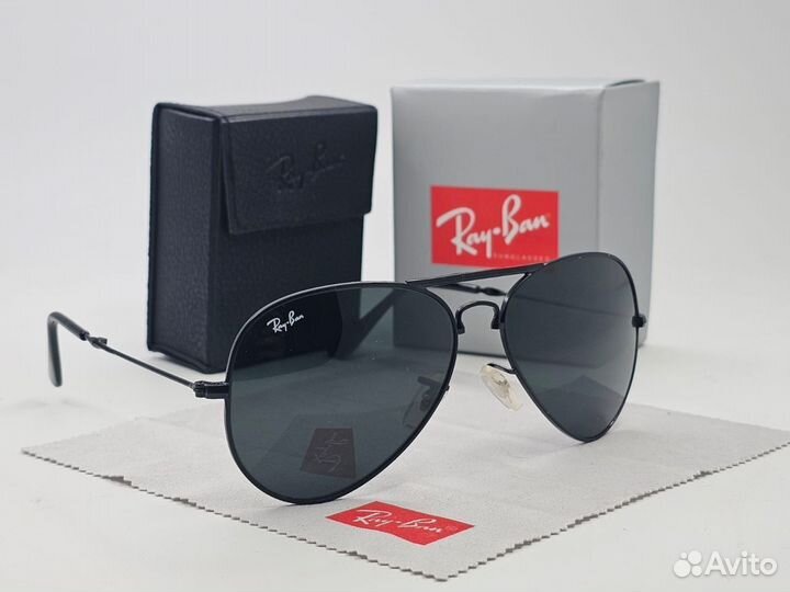 Очки Ray Ban 3479 Aviator Folding Чёрное Стекло