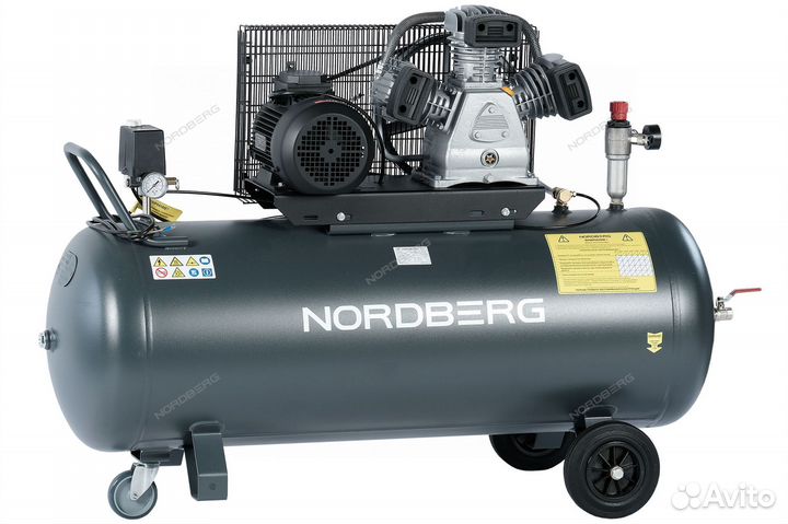 Компрессор поршневой рессивер 200л. 580л/мин