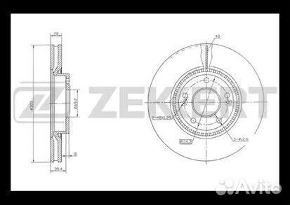 Диск тормозной передний Hyundai Solaris 2011-2017