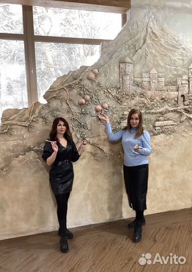 Барельеф роспись стен услуги художника