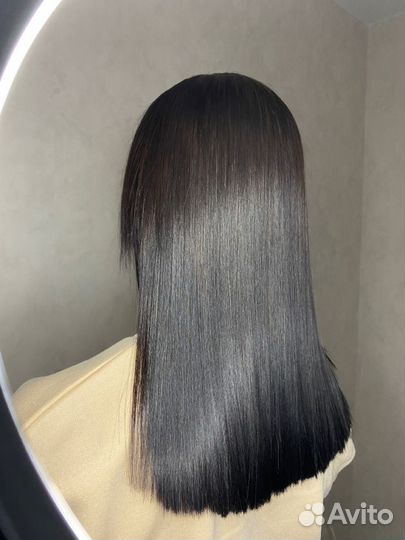 Кератиновое выпрямление волос модель