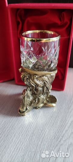 Рюмка Бык в подарочной коробке