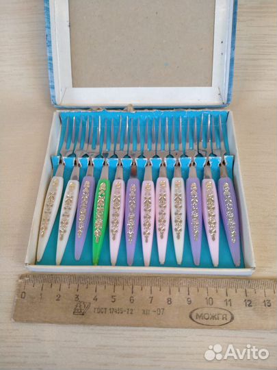 Набор миниатюрных вилок для десерта/лимона