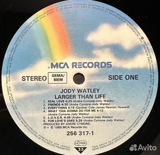 Jody Watley – Larger Than Life (Германия 1989г.)