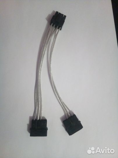 Доп питание molex 2х4pin to 8pin для видеокарты