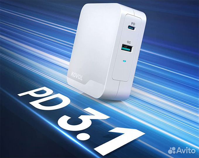 Зарядное устройство Kovol 140W, gan.3