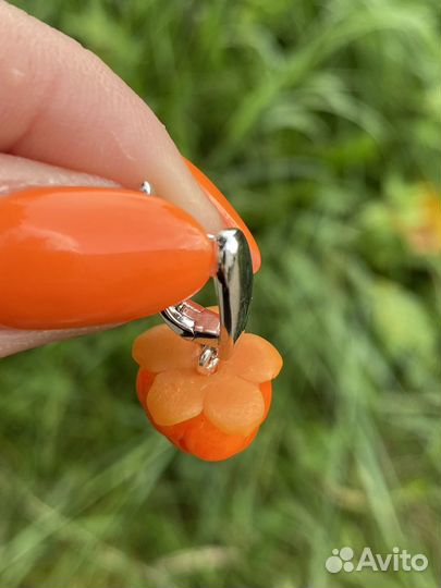 Серьги морошка