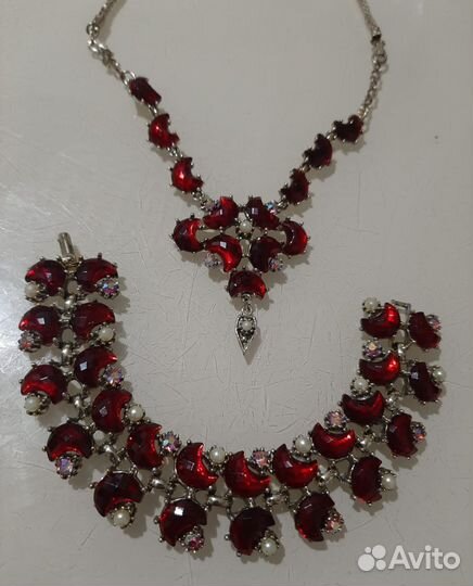 Ожерелье браслет сет Reinad США 1930