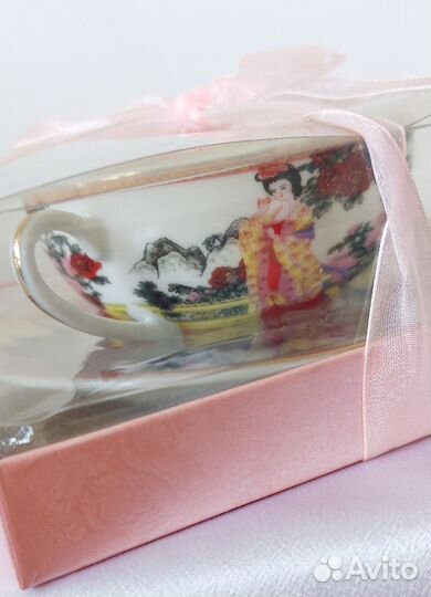 Чайная пара фарфор подарочный набор В упаковке