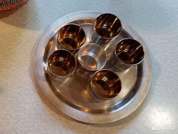 Сервиз набор Ликерный, Коньячный. Мельхиор. СССР