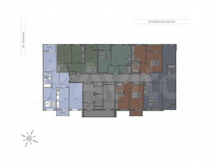 3-к. квартира, 80,8 м², 6/18 эт.