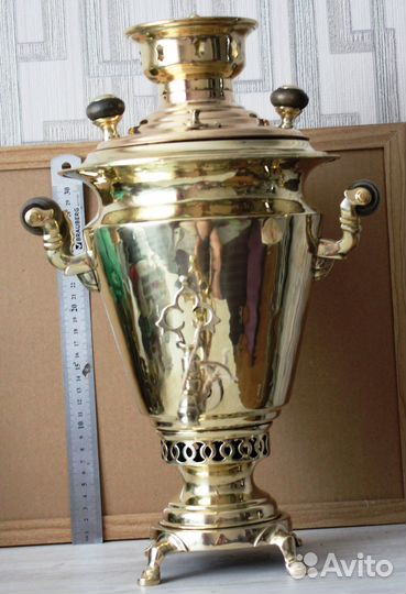 Самовар старинный, на углях и дровах