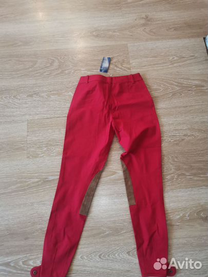 Бриджи размер - S для верховой езды красные