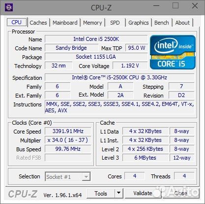 Intel Core i5-2500K3.3GHz + M/B z68 + DDR3 16 Gb