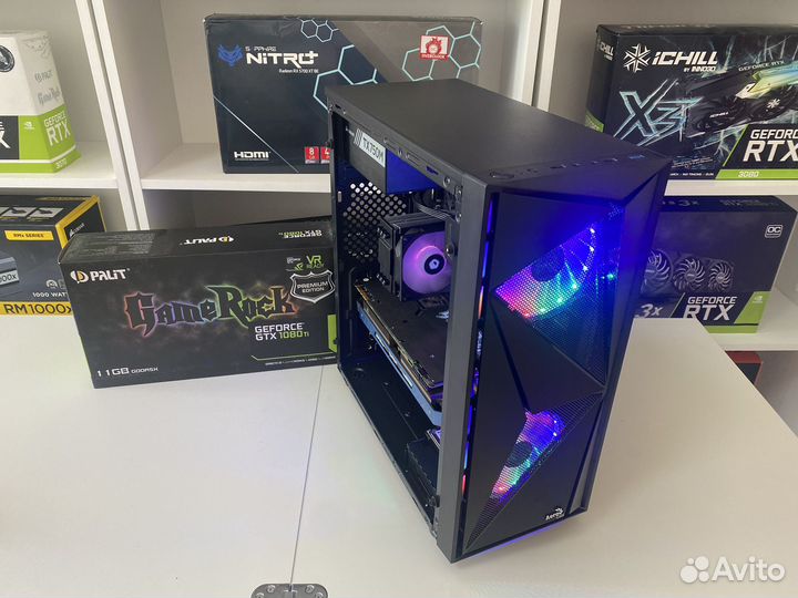 Игровой пк і3 12100f/GTX 1080ti game rock 11gb