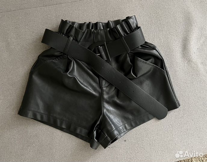 Шорты кожаные
