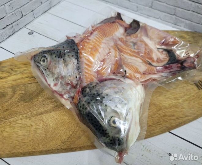 Суповой набор из форели(голова, хребет, обрезь)