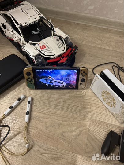 Nintendo switch oled zelda прошитая чип 64+128gb