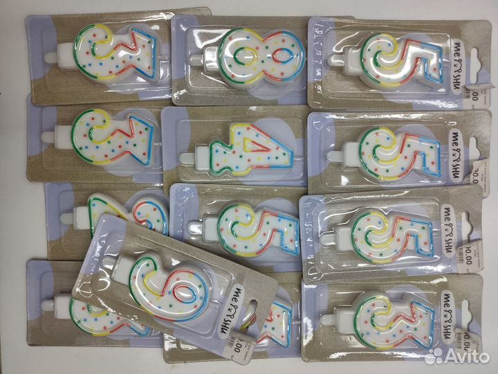 Тортовые свечи. 58 штук