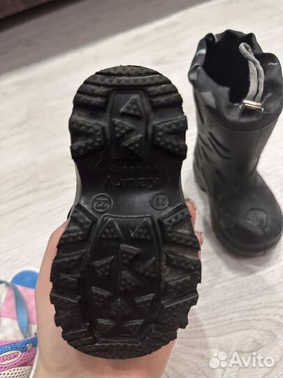 Детские резиновые сапоги