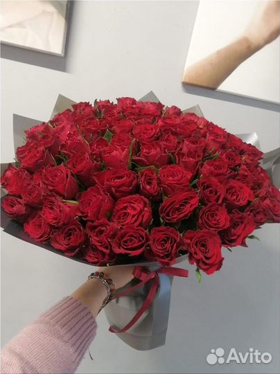 101 роза, цветы, букеты, доставка в Стерлитамаке