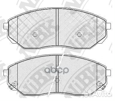 Колодки тормозные дисковые перед PN0441 NiBK
