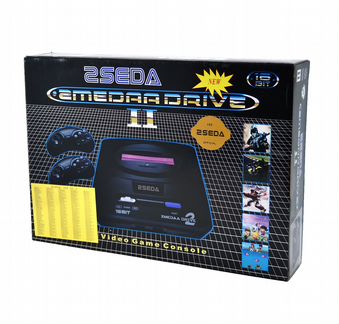 Sega mega drive II (black) + игры