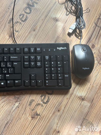 Клавиатура и мышь logitech