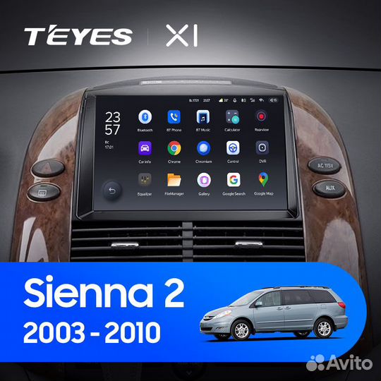 Андроид магнитола Teyes Toyota Sienna 2 (2003-2010