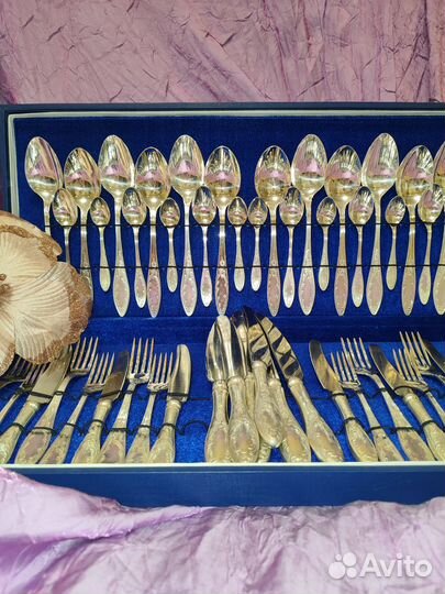 Набор столовых приборов мельхиор