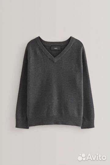 Next школьный джемпер серый р.152