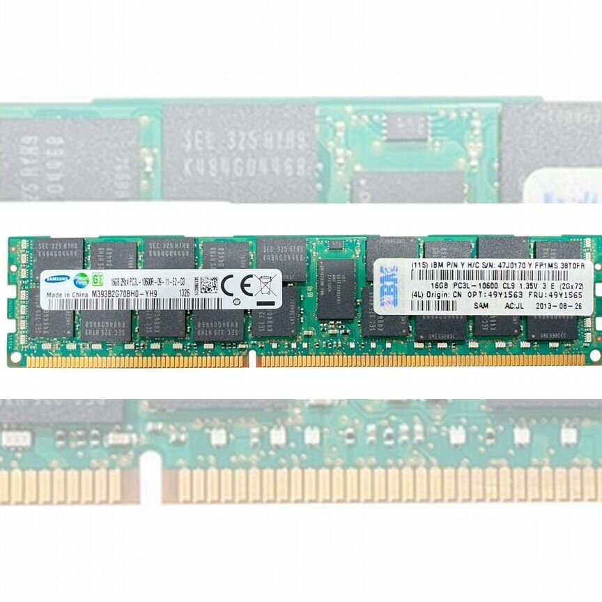 [47J0170] Оперативная Память Ibm 49y1563 Ddr3 16gb 47j0170