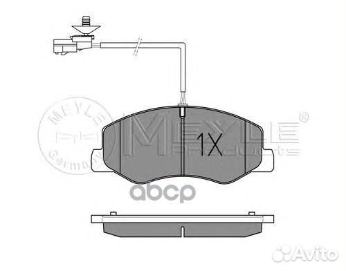 025 251 7218W колодки дисковые з. Renault Mast