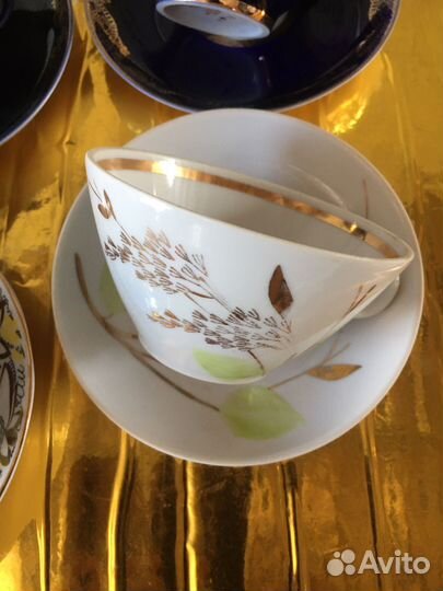 Чайные пары лфз и Дулево. Винтаж