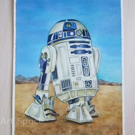 Картина Оригинал "R2D2" 23х31 Star Wars