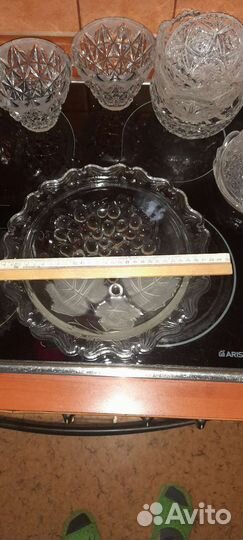 Блюдо для фруктов хрусталь