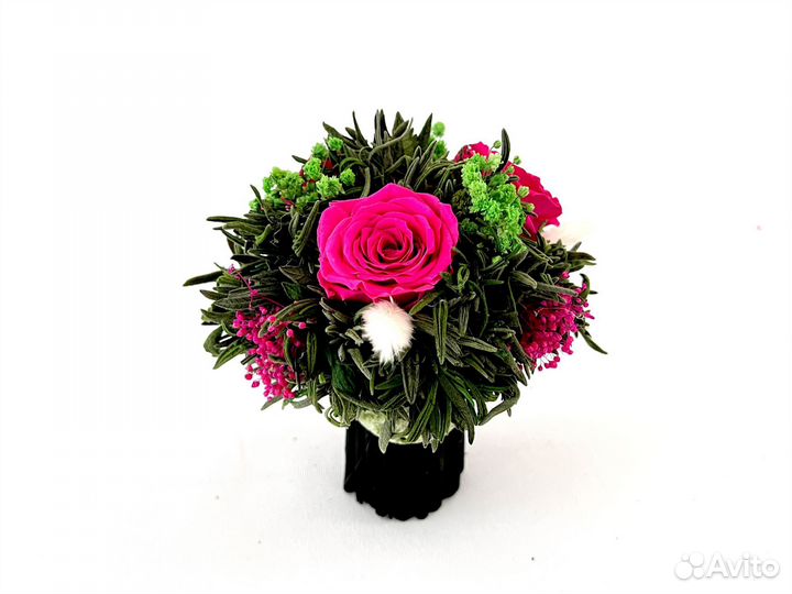 Букет на ножке Стабилизированные цветы