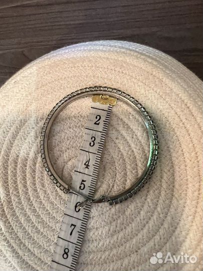 Серьги со стразами бижутерия