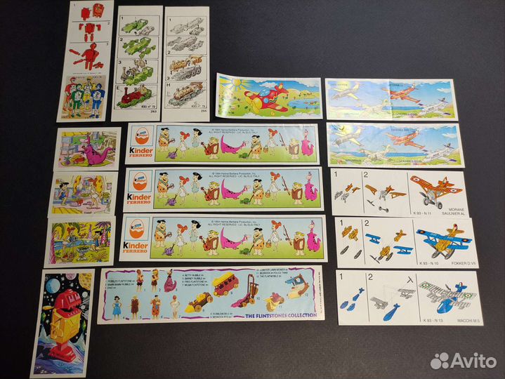 Вкладыши от киндер