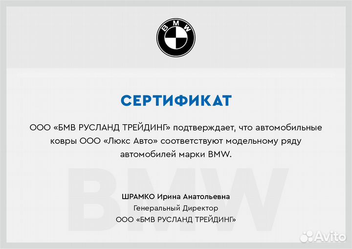 3D Коврики BMW 5 серии Экокожа Салон Багажник