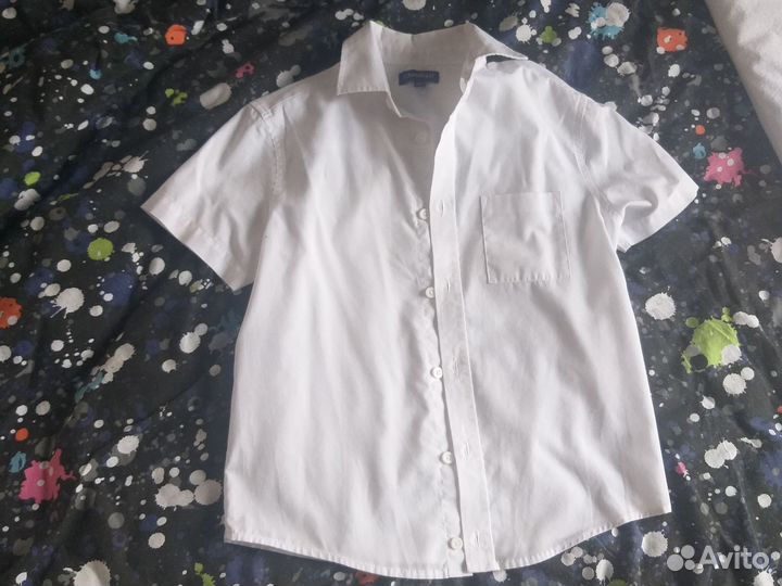 Рубашка с коротким рукавом для мальчика 134