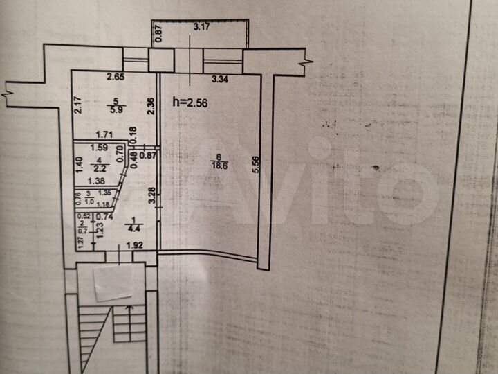 1-к. квартира, 32,8 м², 1/5 эт.