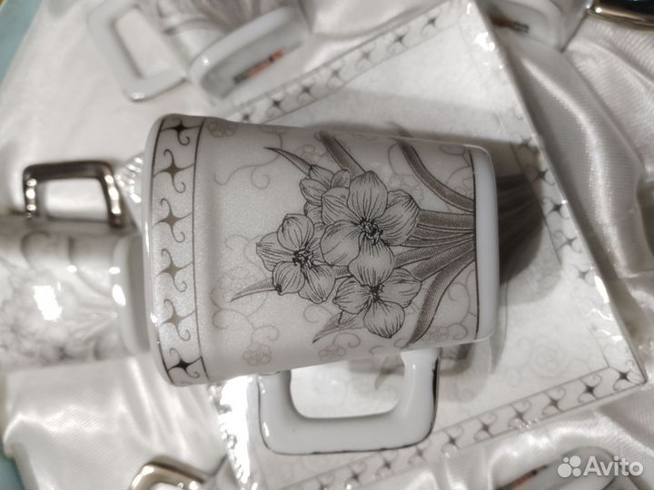 Кофейный сервиз фарфор новый