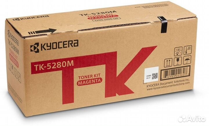 Картридж лазерный Kyocera TK-5280M 1T02twbnl0 пурпурный (11000стр.) для Kyocera Ecosys P6235cdn/M623