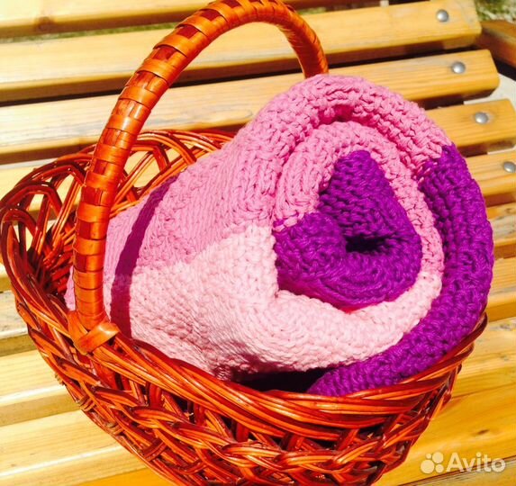 Новый детский плед handmade из хлопка