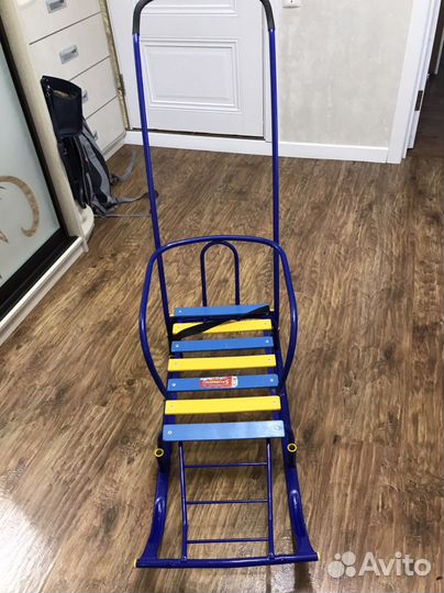 Детские сани с колесами