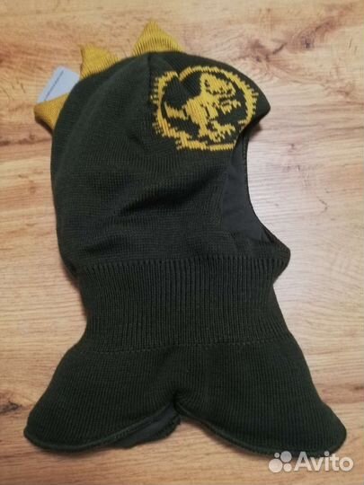 Шапка шлем для мальчика 46 48 зимний