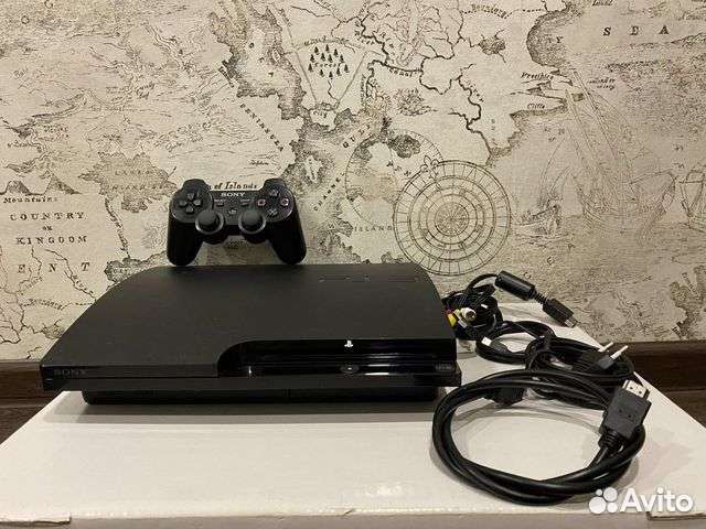 PlayStation 3 slim + игры, прошитая